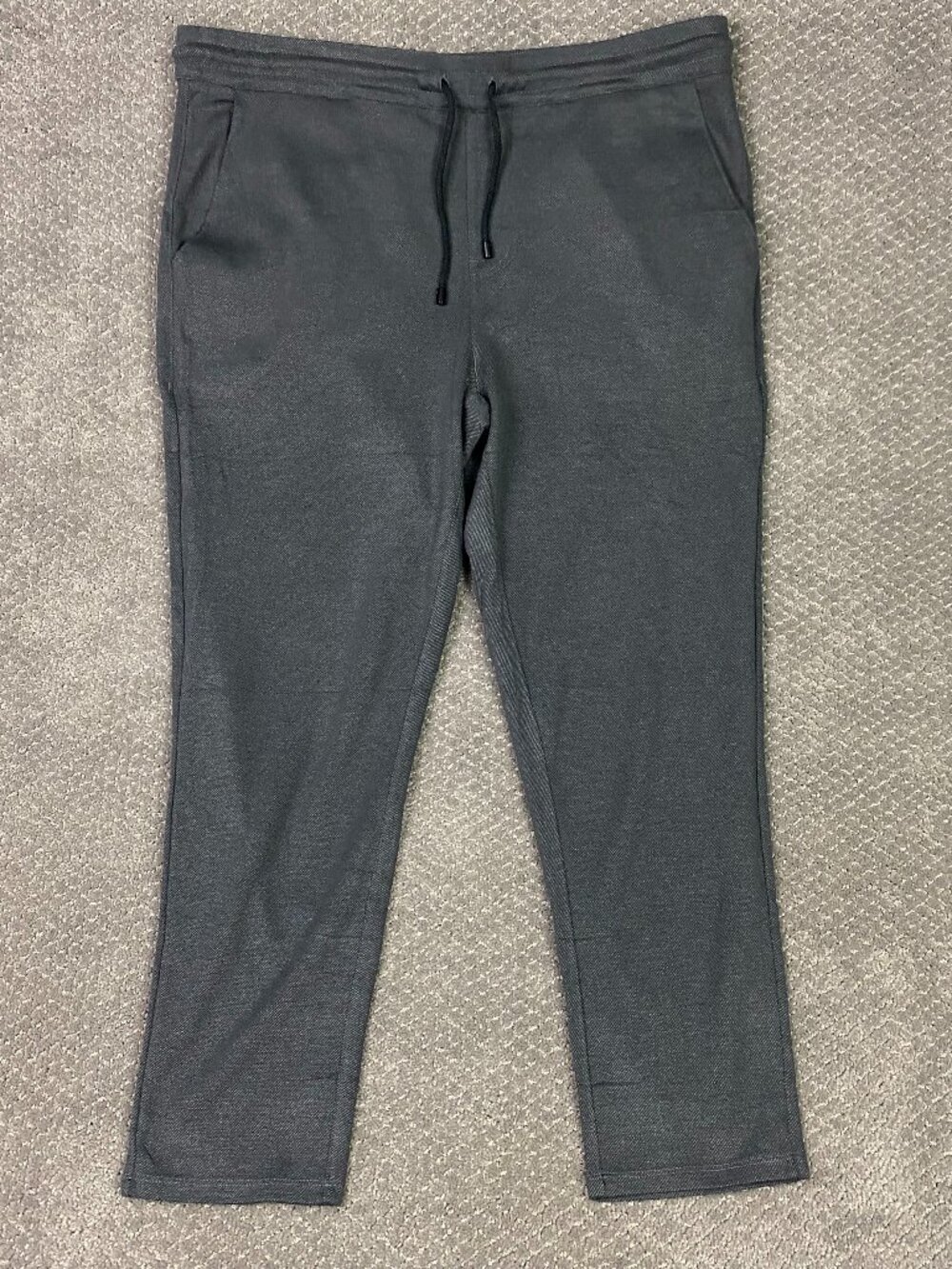 Wellen Seawool Pants Mens 36 Fits 39x28 Gray Herringbone Chino Easy Huckberry